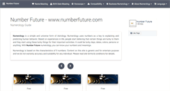 Desktop Screenshot of numberfuture.com