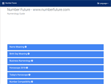 Tablet Screenshot of numberfuture.com